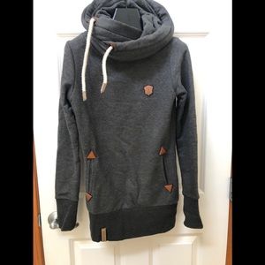 Naketano charcoal grey hoodie